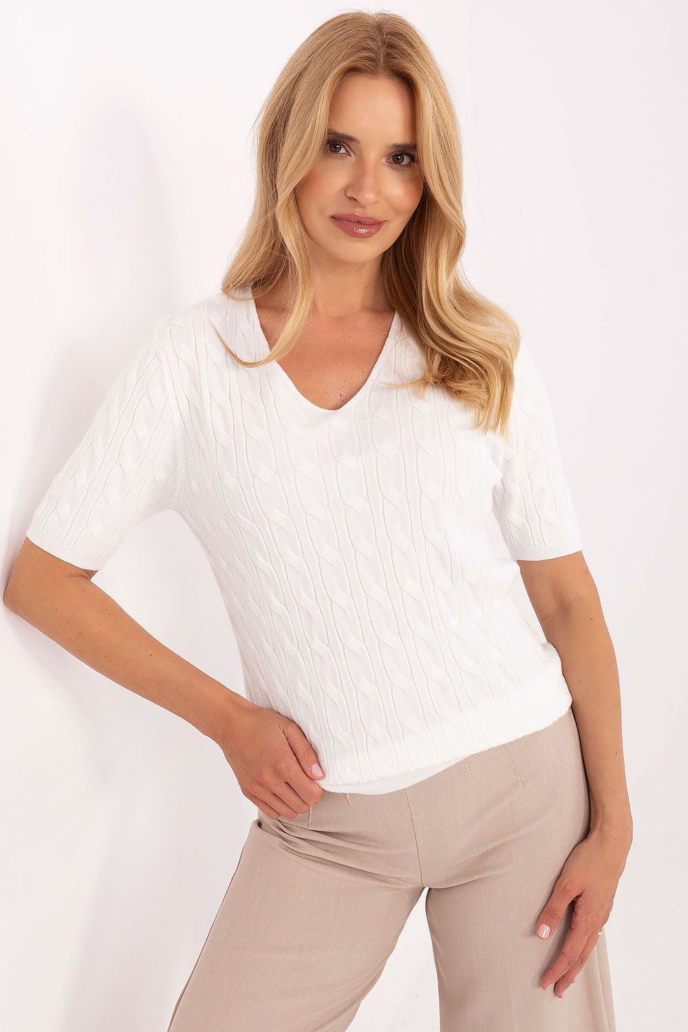 Short sleeve sweater model 217330 Factory Price